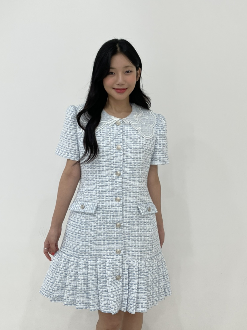 NAPKIN韓國直郵女士新款時尚推薦休閑人氣職業連衣裙褶皺NAPKIN連衣裙圖色1