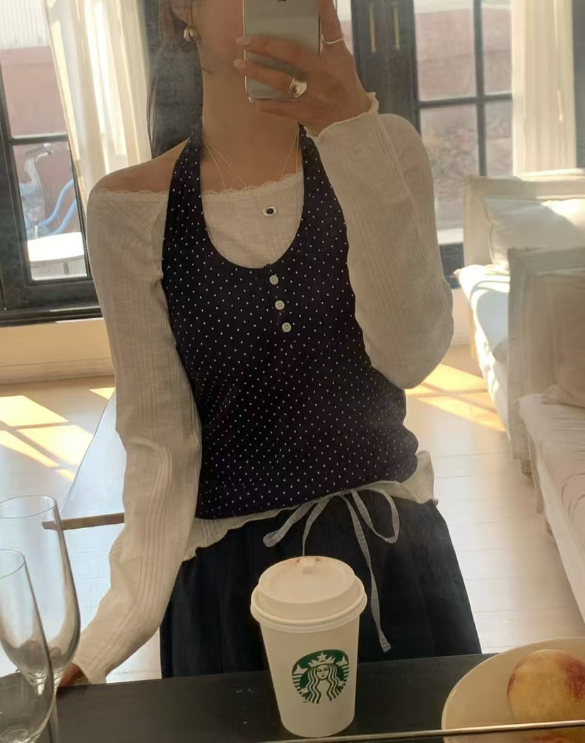 LA CREME韓國代購女裝新款26春夏熱賣時尚人氣休閑吊帶背心LA CREME吊帶/背心