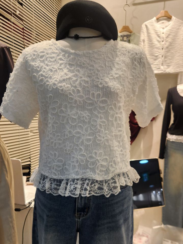 HEY/TO SEWING韓國東大門直郵女裝新款人氣熱賣襯衫蕾絲衫BY HEY/TO SEWING襯衫/蕾絲衫圖色1