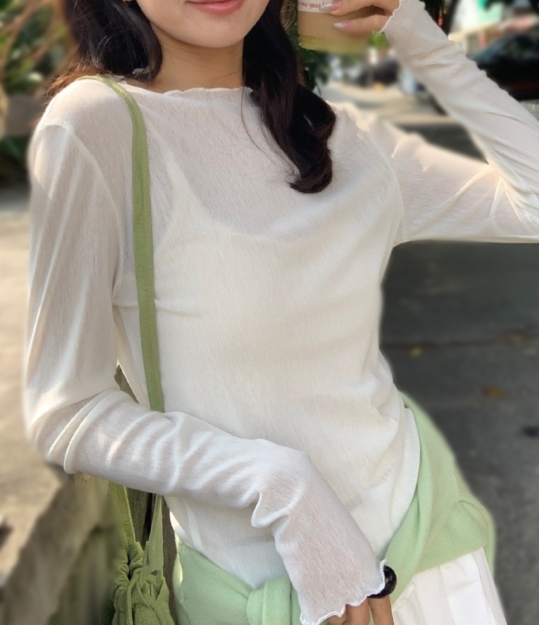 OLA韓國代購女裝新款時尚26春夏熱賣職業休閑推薦長袖T恤mellor/OLA長袖T恤