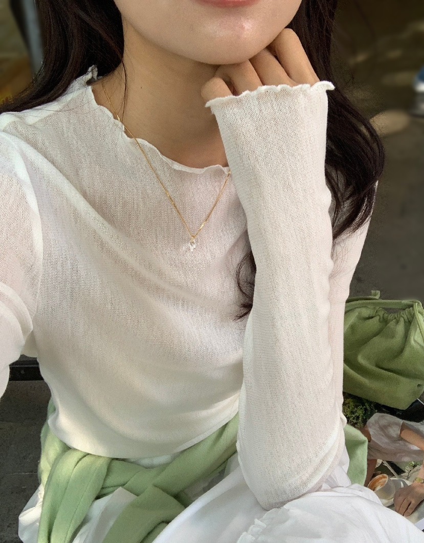 OLA韓國代購女裝新款時尚26春夏熱賣職業休閑推薦長袖T恤mellor/OLA長袖T恤