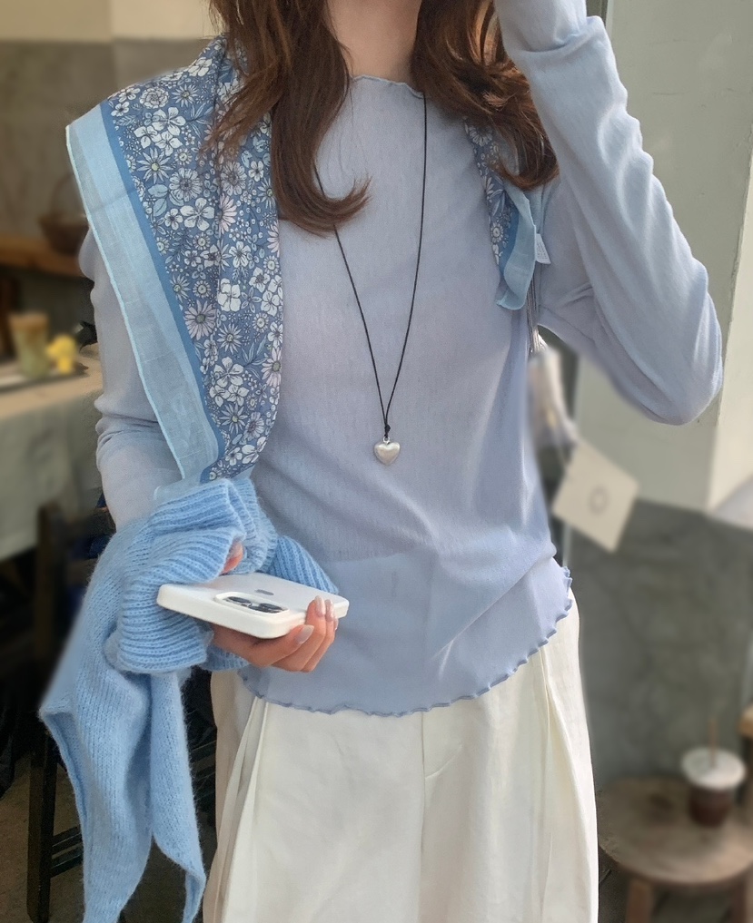 OLA韓國代購女裝新款時尚26春夏熱賣職業休閑推薦長袖T恤mellor/OLA長袖T恤