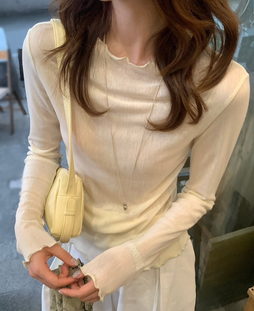 OLA韓國代購女裝新款時尚26春夏熱賣職業休閑推薦長袖T恤mellor/OLA長袖T恤