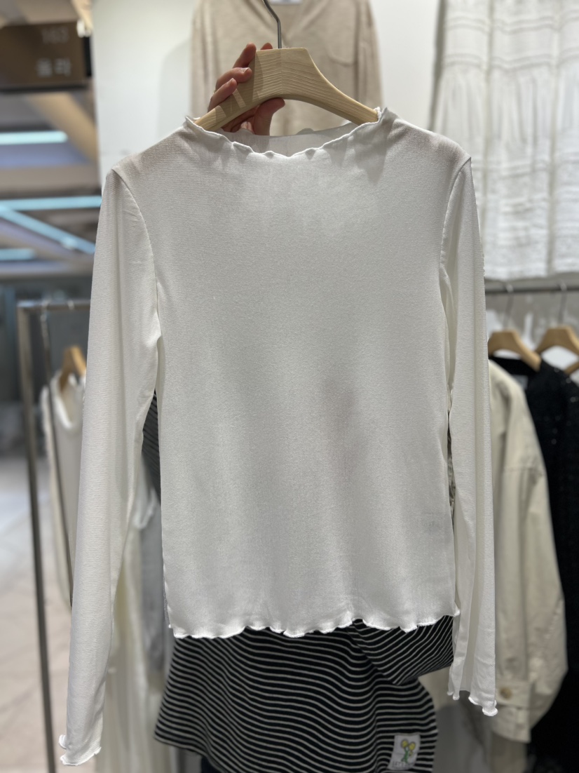 OLA韓國代購女裝新款時尚26春夏熱賣職業休閑推薦長袖T恤mellor/OLA長袖T恤圖色2