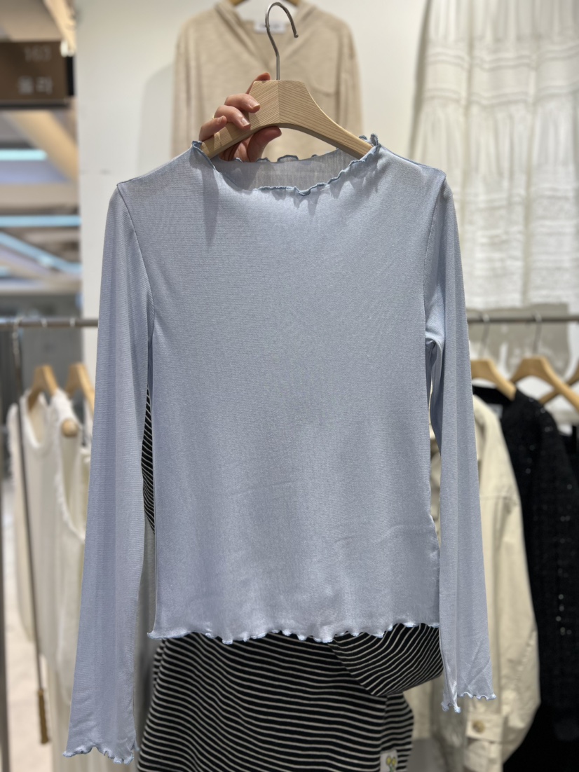 OLA韓國代購女裝新款時尚26春夏熱賣職業休閑推薦長袖T恤mellor/OLA長袖T恤圖色3