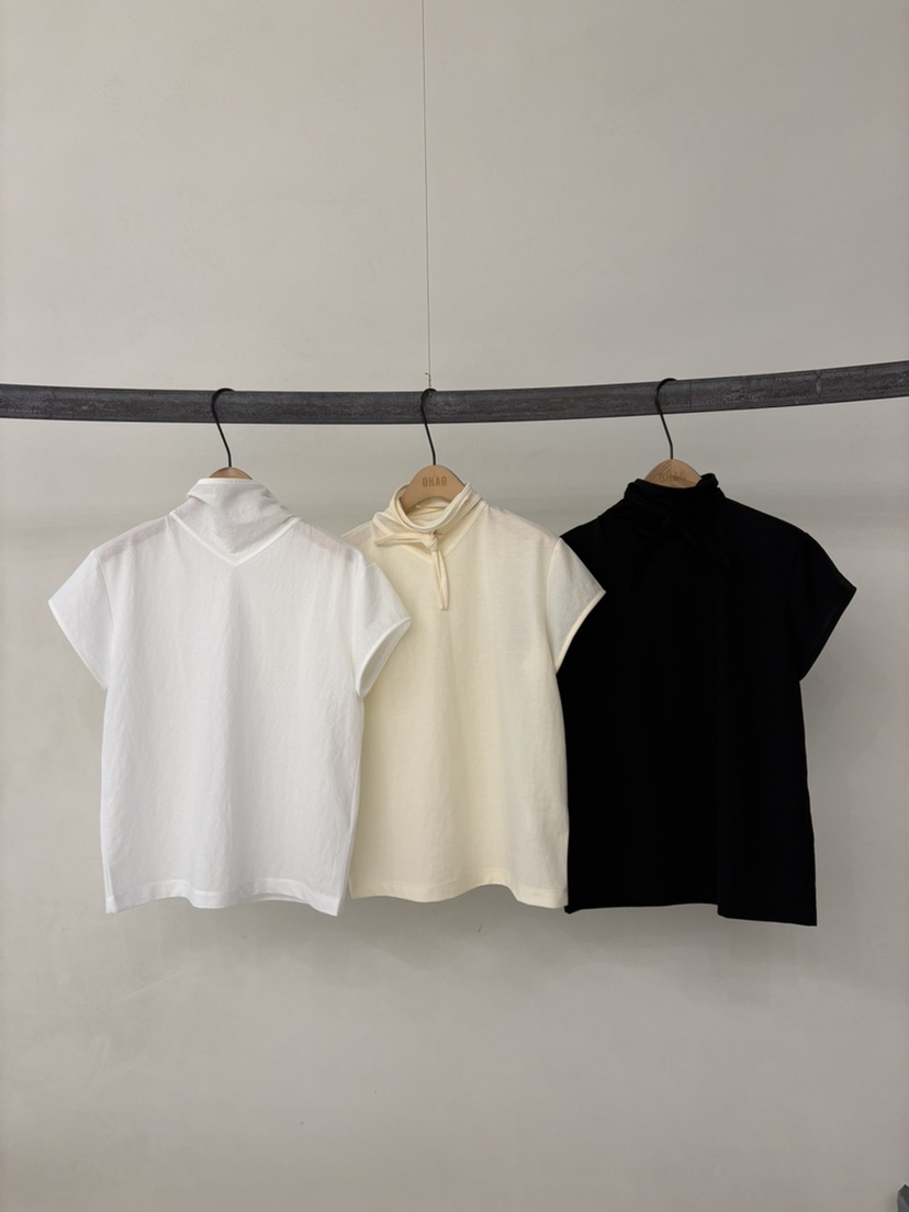 OHAO韓國東大門直郵女士新品26春夏推薦職業人氣熱賣休閑T恤OHAO/HA MONGT恤