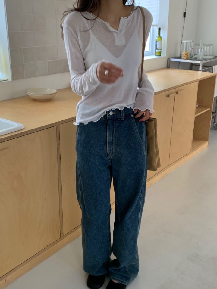 KOMOREBI韓國代購女裝新款休閑職業熱賣推薦26春夏長袖T恤KOMOREBI長袖T恤