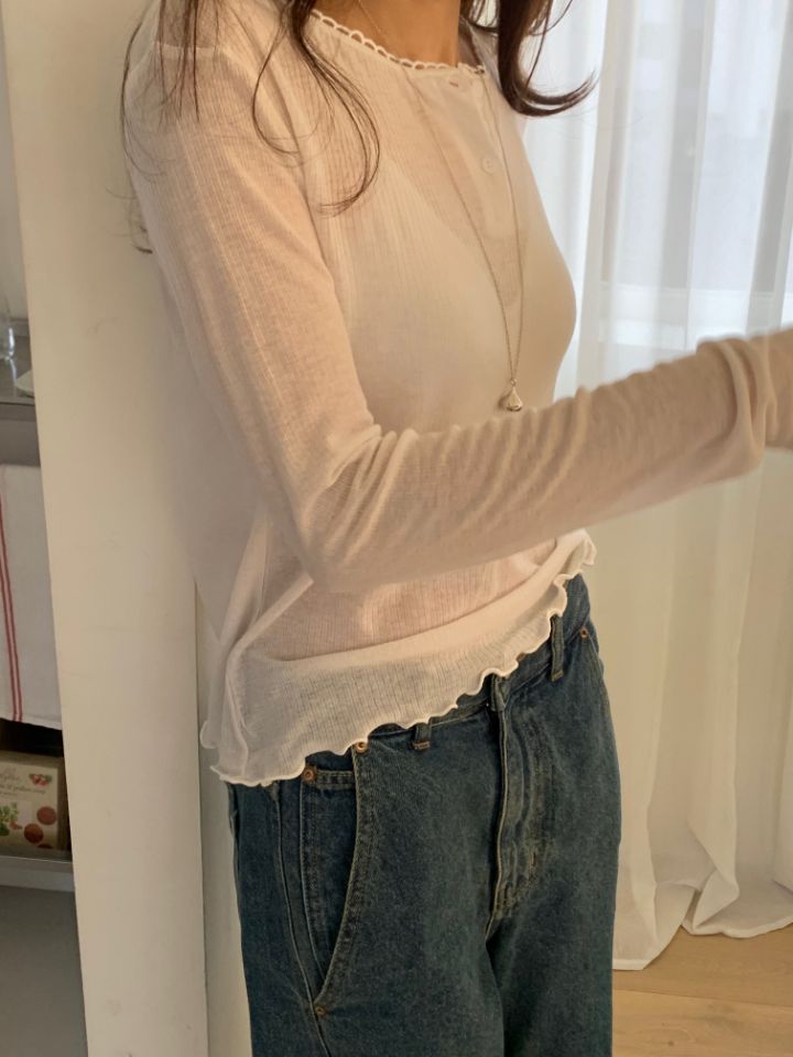 KOMOREBI韓國代購女裝新款休閑職業熱賣推薦26春夏長袖T恤KOMOREBI長袖T恤