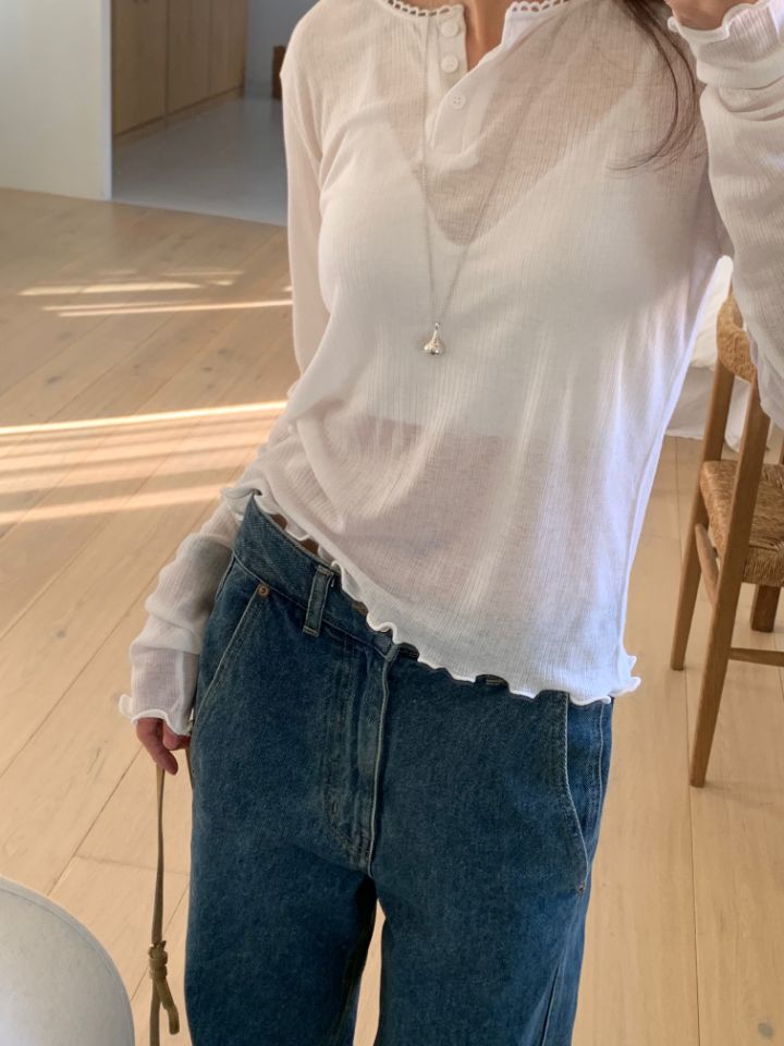 KOMOREBI韓國代購女裝新款休閑職業熱賣推薦26春夏長袖T恤KOMOREBI長袖T恤