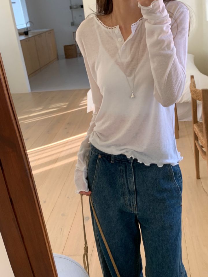 KOMOREBI韓國代購女裝新款休閑職業熱賣推薦26春夏長袖T恤KOMOREBI長袖T恤