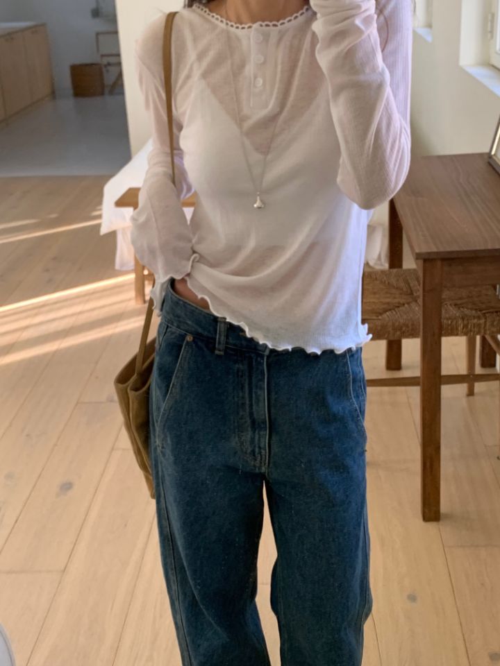 KOMOREBI韓國代購女裝新款休閑職業熱賣推薦26春夏長袖T恤KOMOREBI長袖T恤