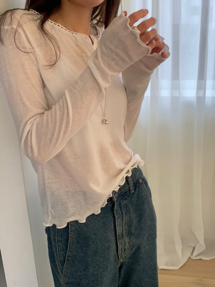 KOMOREBI韓國代購女裝新款休閑職業熱賣推薦26春夏長袖T恤KOMOREBI長袖T恤