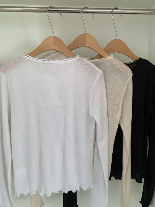 KOMOREBI韓國代購女裝新款休閑職業熱賣推薦26春夏長袖T恤KOMOREBI長袖T恤