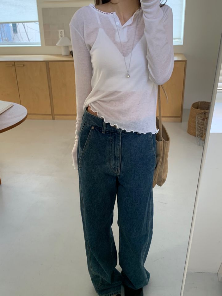 KOMOREBI韓國代購女裝新款休閑職業熱賣推薦26春夏長袖T恤KOMOREBI長袖T恤