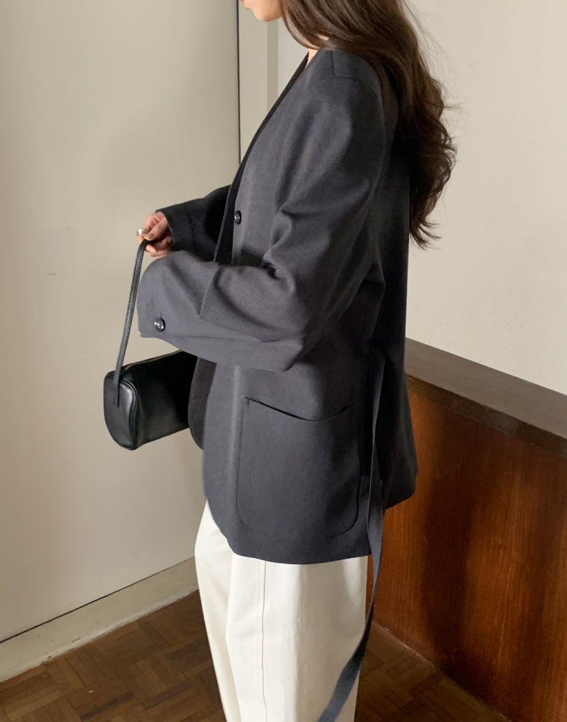 NOTICE韓國直郵女士新品熱賣職業時尚26春夏夾克含腰繩腰帶NOTICE夾克