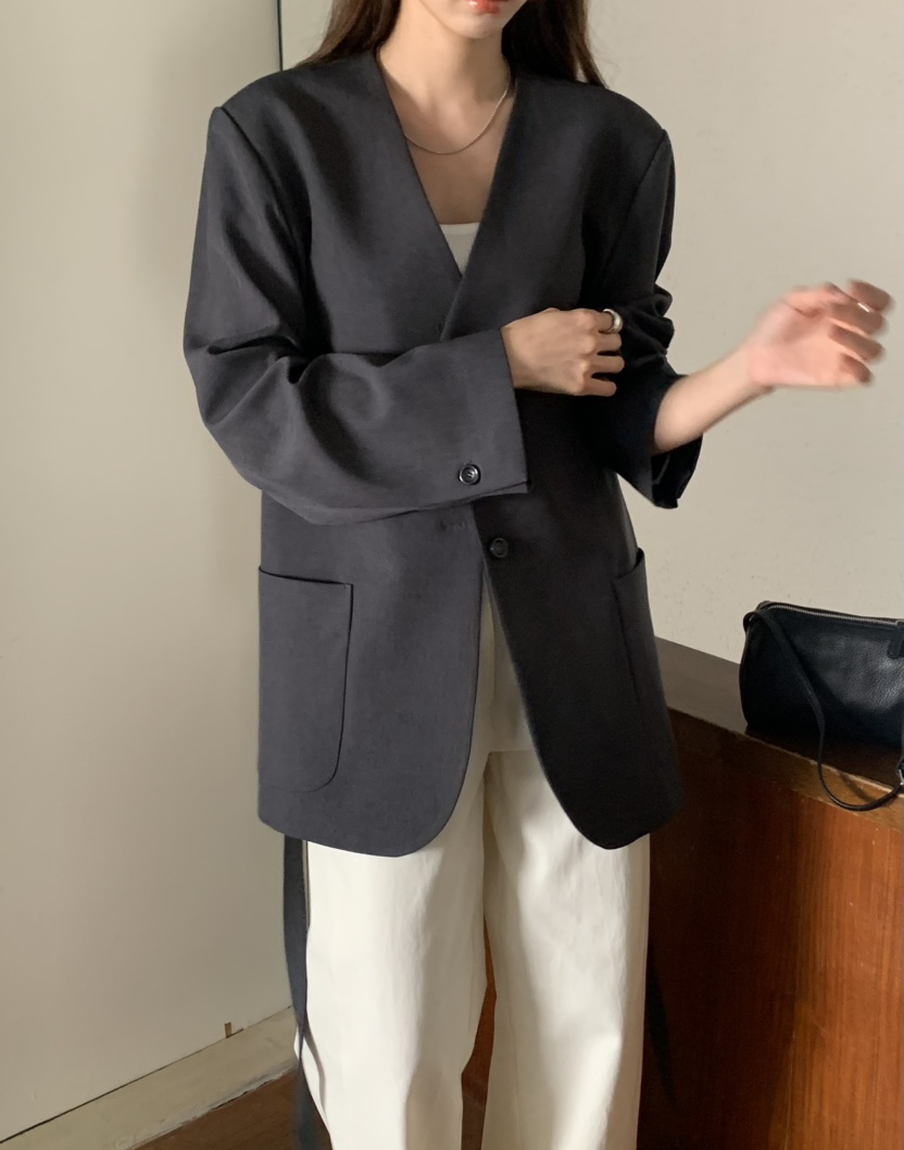 NOTICE韓國直郵女士新品熱賣職業時尚26春夏夾克含腰繩腰帶NOTICE夾克