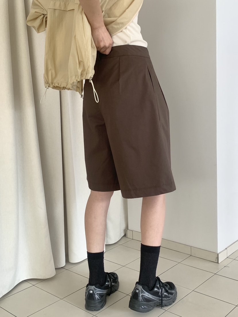 WOOD韓國代購女裝新品時尚推薦休閑熱賣人氣職業26春夏短褲棉WOOD短褲