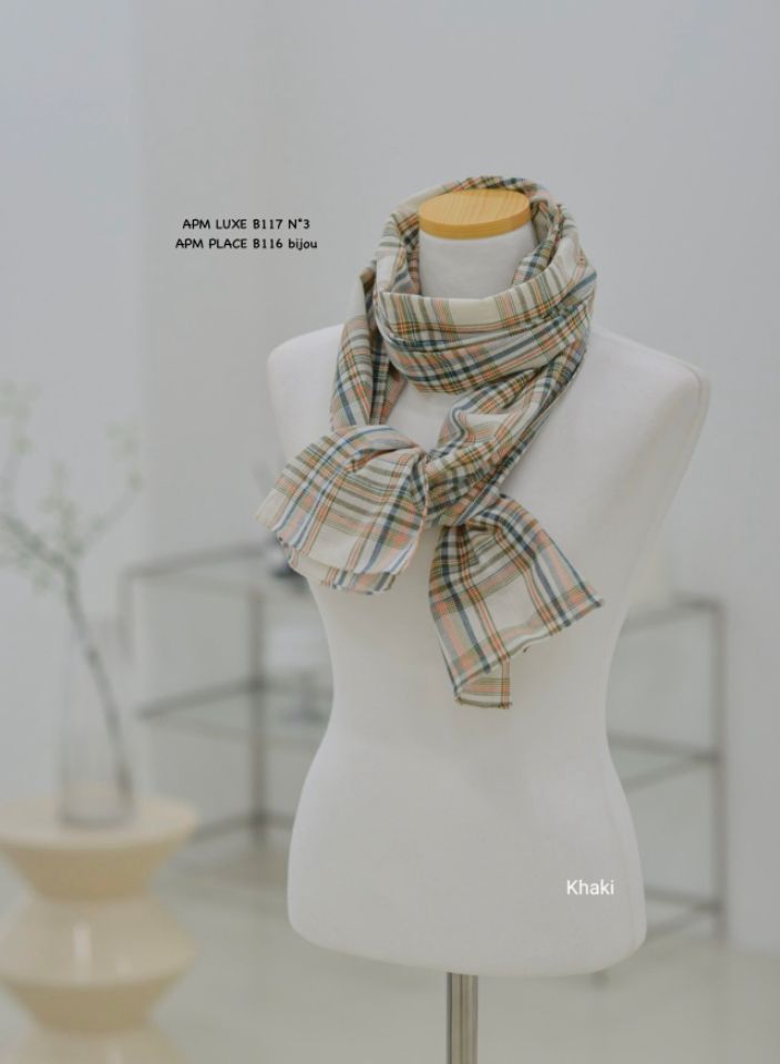 N3韓國代購女士新品職業推薦人氣休閑熱賣圍巾披肩格紋圍巾N3圍巾/披肩