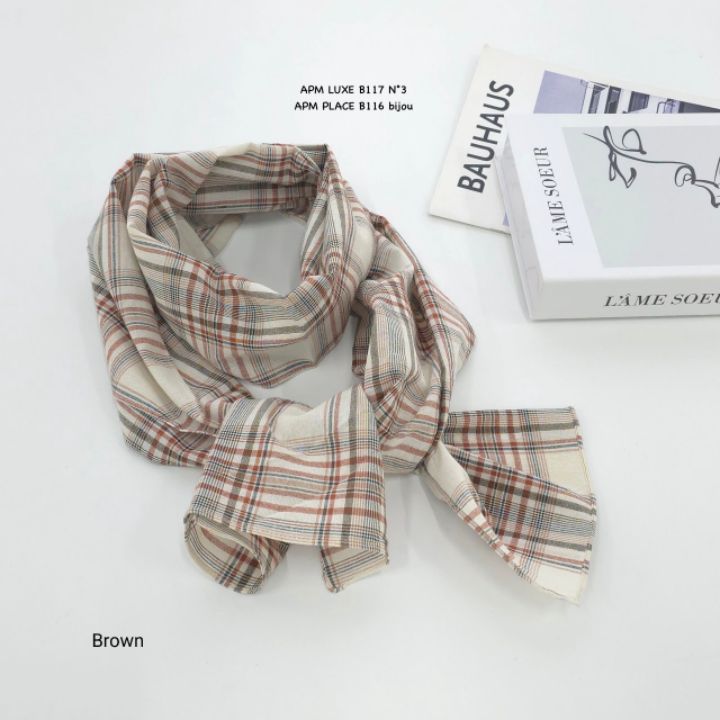 N3韓國代購女士新品職業推薦人氣休閑熱賣圍巾披肩格紋圍巾N3圍巾/披肩圖色3