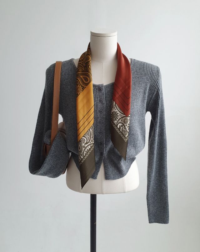 N3韓國東大門直郵女士新款人氣推薦26春夏職業休閑圍巾披肩N3圍巾/披肩