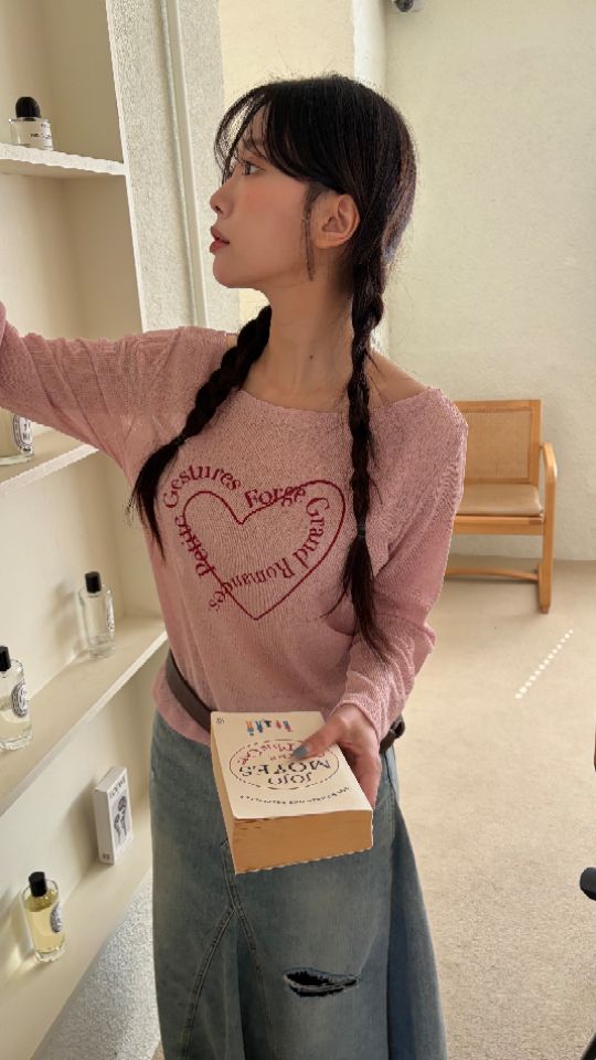 HEY/TO SEWING韓國代購女裝新品熱賣長袖T恤不含腰帶透明BY HEY/TO SEWING長袖T恤