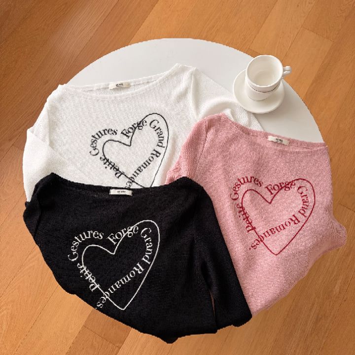 HEY/TO SEWING韓國代購女裝新品熱賣長袖T恤不含腰帶透明BY HEY/TO SEWING長袖T恤