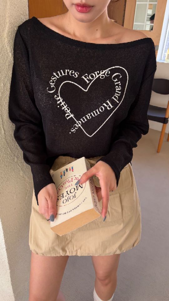 HEY/TO SEWING韓國代購女裝新品熱賣長袖T恤不含腰帶透明BY HEY/TO SEWING長袖T恤