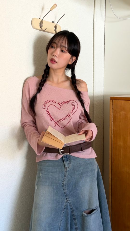 HEY/TO SEWING韓國代購女裝新品熱賣長袖T恤不含腰帶透明BY HEY/TO SEWING長袖T恤