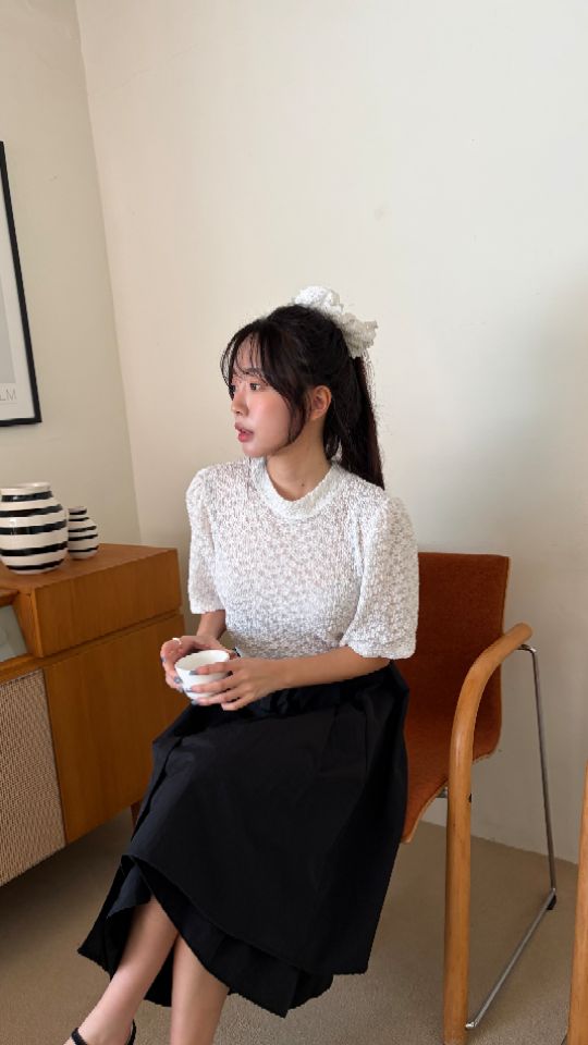 HEY/TO SEWING韓國直郵女裝新品熱賣職業時尚襯衫蕾絲衫BY HEY/TO SEWING襯衫/蕾絲衫