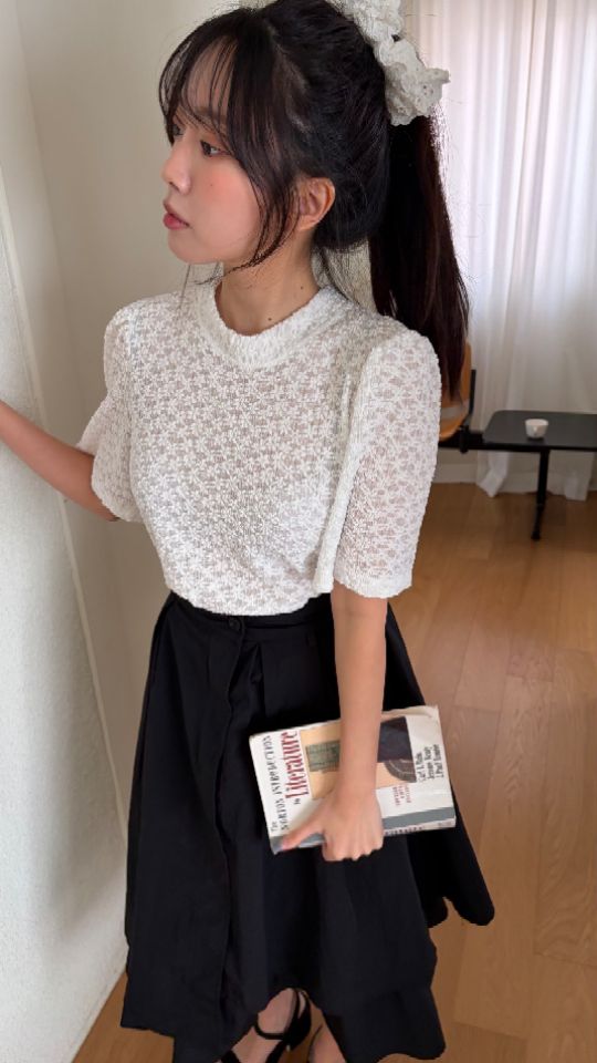 HEY/TO SEWING韓國直郵女裝新品熱賣職業時尚襯衫蕾絲衫BY HEY/TO SEWING襯衫/蕾絲衫圖色2