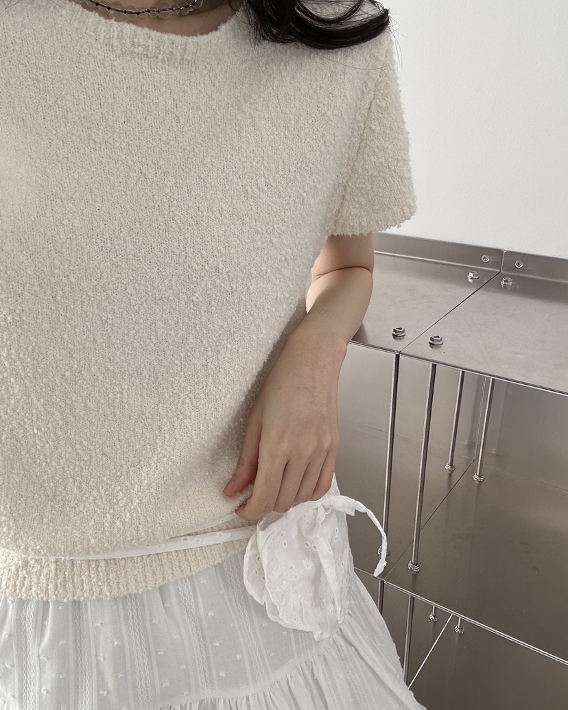 HOWDY韓國直郵女士新款時尚真品休閑26春夏針織衫不含內搭毛圈HOWDY針織衫