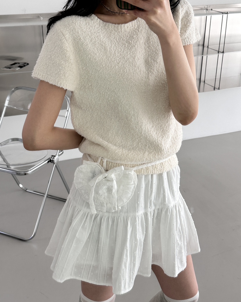 HOWDY韓國直郵女士新款時尚真品休閑26春夏針織衫不含內搭毛圈HOWDY針織衫