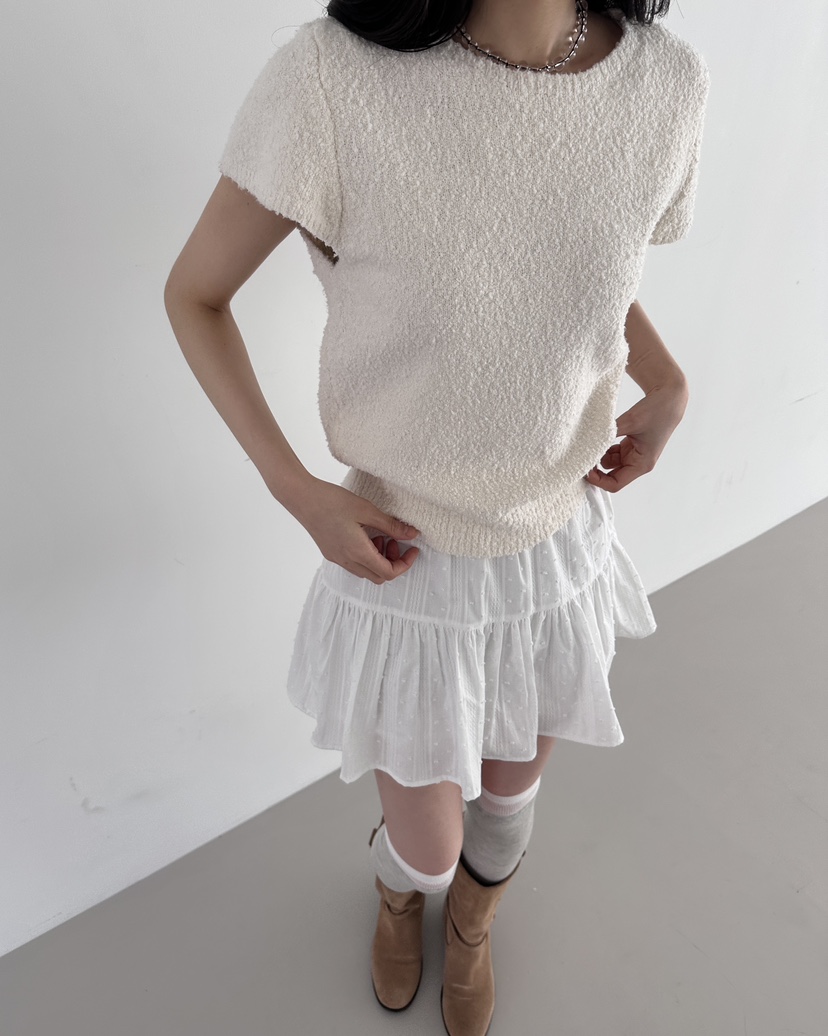 HOWDY韓國直郵女士新款時尚真品休閑26春夏針織衫不含內搭毛圈HOWDY針織衫