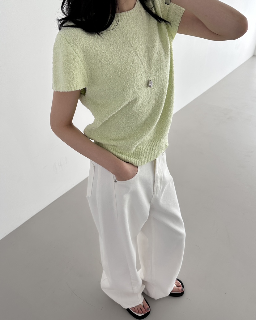 HOWDY韓國直郵女士新款時尚真品休閑26春夏針織衫不含內搭毛圈HOWDY針織衫