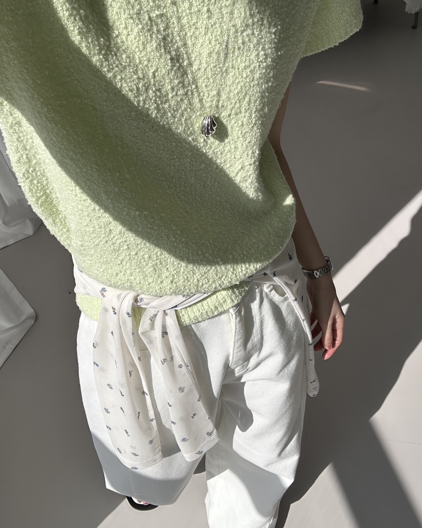 HOWDY韓國直郵女士新款時尚真品休閑26春夏針織衫不含內搭毛圈HOWDY針織衫