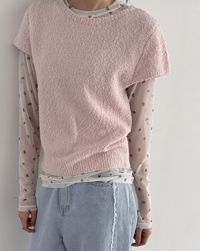 HOWDY韓國直郵女士新款時尚真品休閑26春夏針織衫不含內搭毛圈HOWDY針織衫圖色3