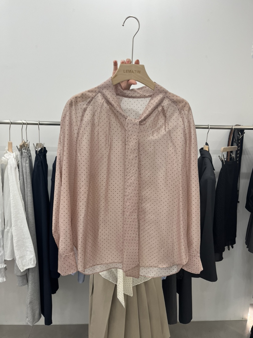 LEMATIN韓國直郵女士新品26春夏休閑真品推薦熱賣襯衫蕾絲衫LEMATIN襯衫/蕾絲衫圖色1