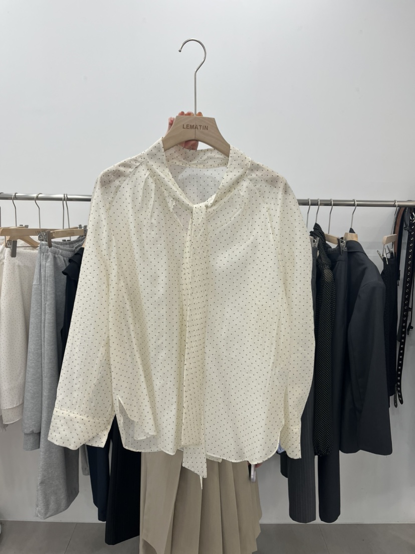 LEMATIN韓國直郵女士新品26春夏休閑真品推薦熱賣襯衫蕾絲衫LEMATIN襯衫/蕾絲衫圖色3