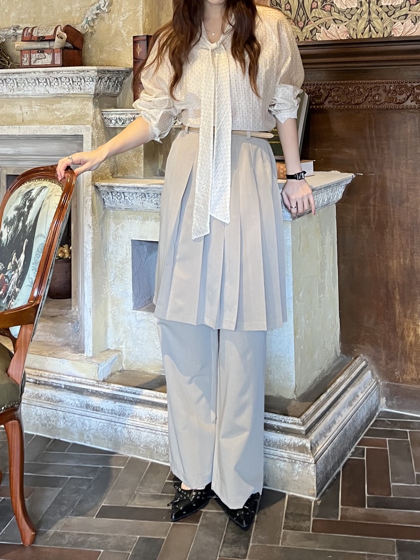 LEMATIN東大門代購女士新款時尚休閑推薦真品26春夏裙褲褶皺LEMATIN裙褲