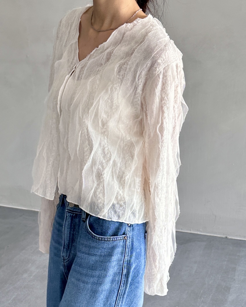 HOWDY韓國直郵女士新品推薦熱賣真品休閑襯衫蕾絲衫不含內搭HOWDY襯衫/蕾絲衫