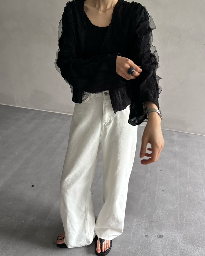 HOWDY韓國直郵女士新品推薦熱賣真品休閑襯衫蕾絲衫不含內搭HOWDY襯衫/蕾絲衫