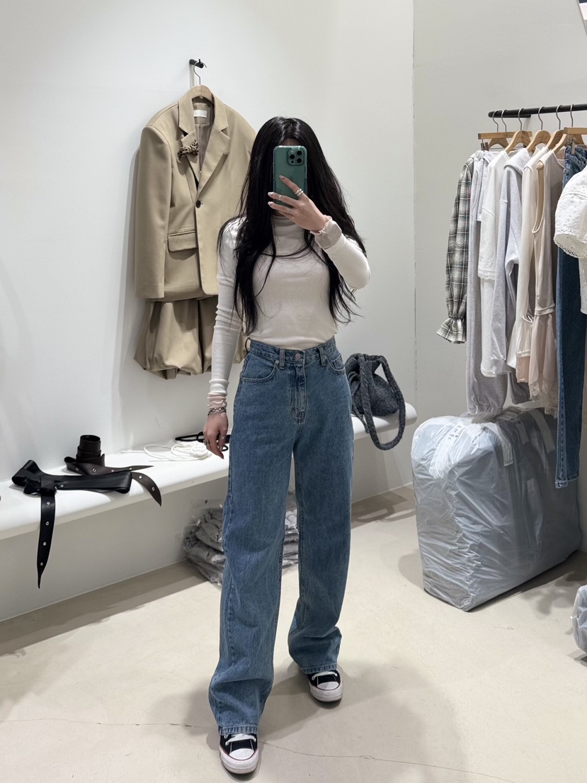 MELTED-P東大門實拍女裝新款職業人氣真品26春夏推薦牛仔褲MELTED-P牛仔褲