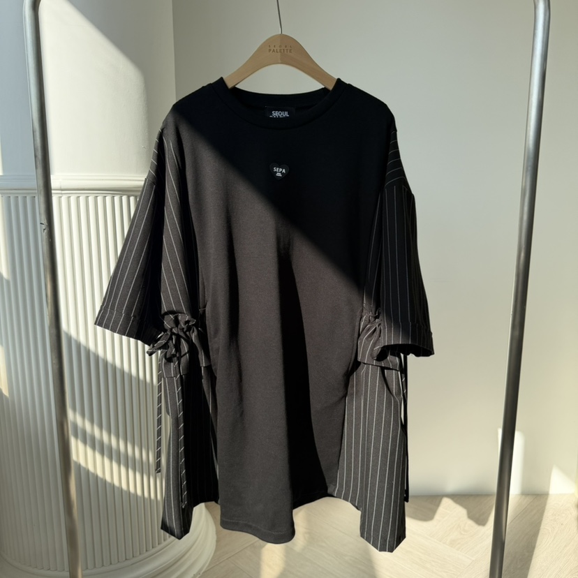 PALETTE-Q東大門實拍女裝新款26春夏推薦熱賣連衣裙條紋PALETTE-Q連衣裙