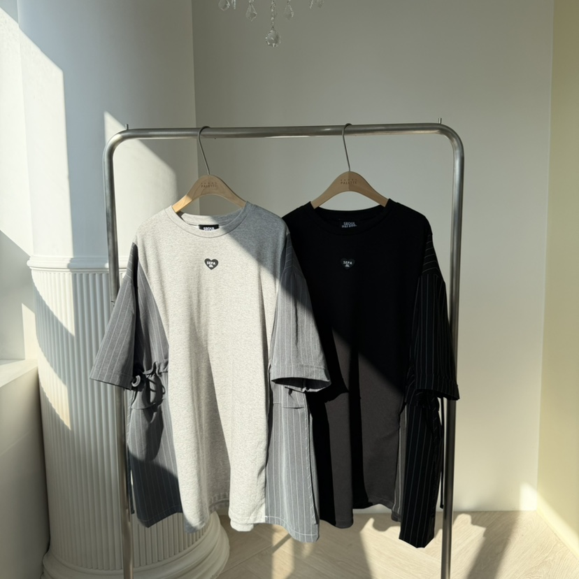 PALETTE-Q東大門實拍女裝新款26春夏推薦熱賣連衣裙條紋PALETTE-Q連衣裙