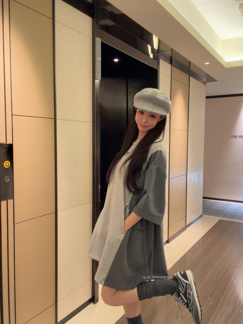 PALETTE-Q東大門實拍女裝新款26春夏推薦熱賣連衣裙條紋PALETTE-Q連衣裙