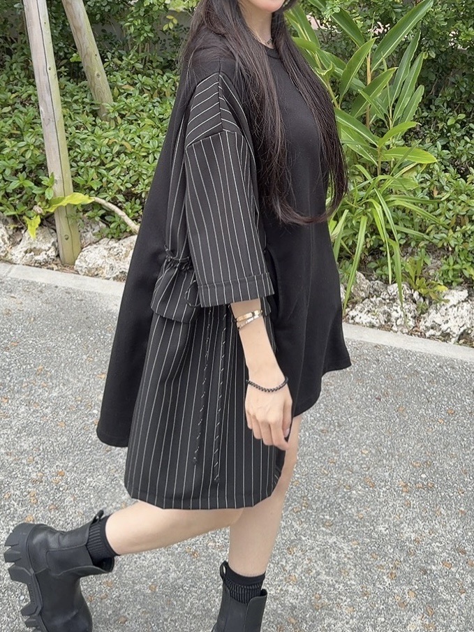 PALETTE-Q東大門實拍女裝新款26春夏推薦熱賣連衣裙條紋PALETTE-Q連衣裙