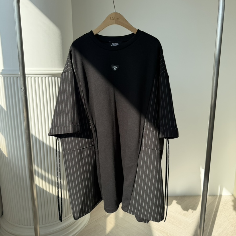 PALETTE-Q東大門實拍女裝新款26春夏推薦熱賣連衣裙條紋PALETTE-Q連衣裙圖色2