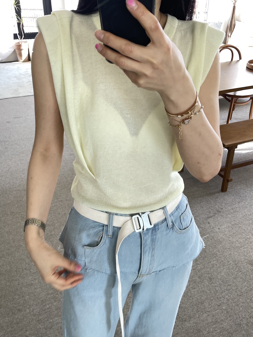 EDITION-P韓國代購女裝新款職業時尚真品熱賣推薦吊帶背心EDITION/CHAHEE吊帶/背心