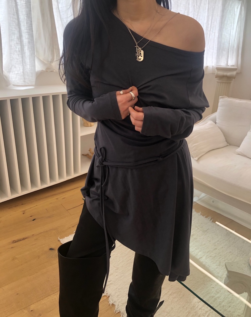 MELTED-P韓國直郵女裝新品休閑熱賣26春夏真品連衣裙含腰繩MELTED-P連衣裙圖色3