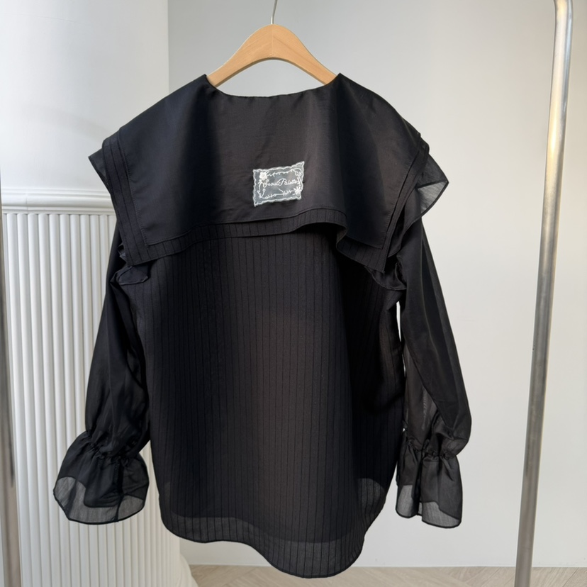 PALETTE-Q韓國直郵女士新款推薦26春夏休閑襯衫蕾絲衫蕾絲PALETTE-Q襯衫/蕾絲衫